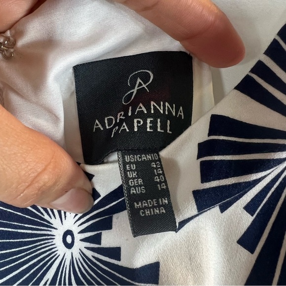 ADRIANNA PAPELL MODEST 
LINED SHEATH DRESS STRETCH
COTTON Size: 10 - Picture 11 of 14